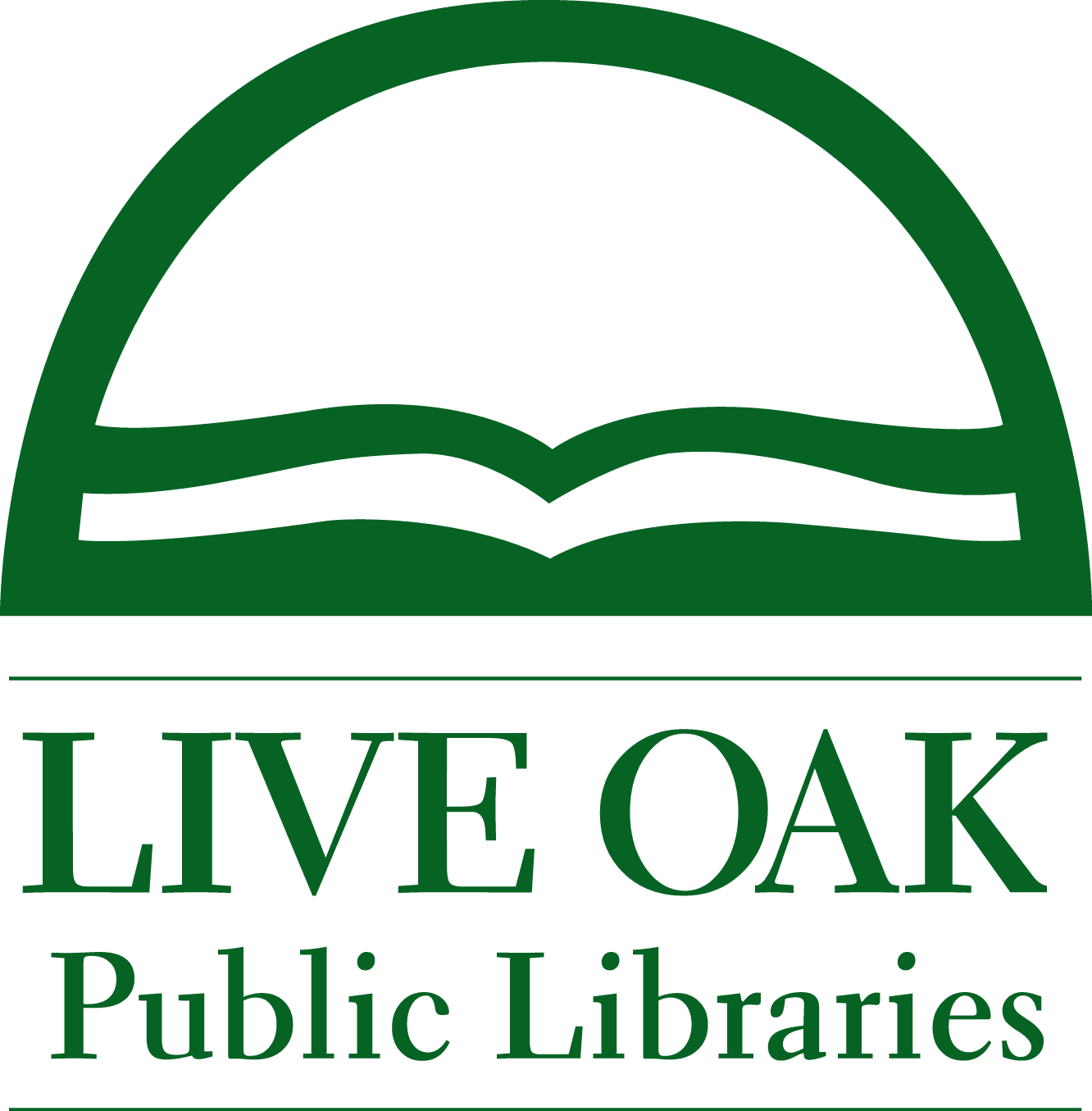 live oak public libraries logo