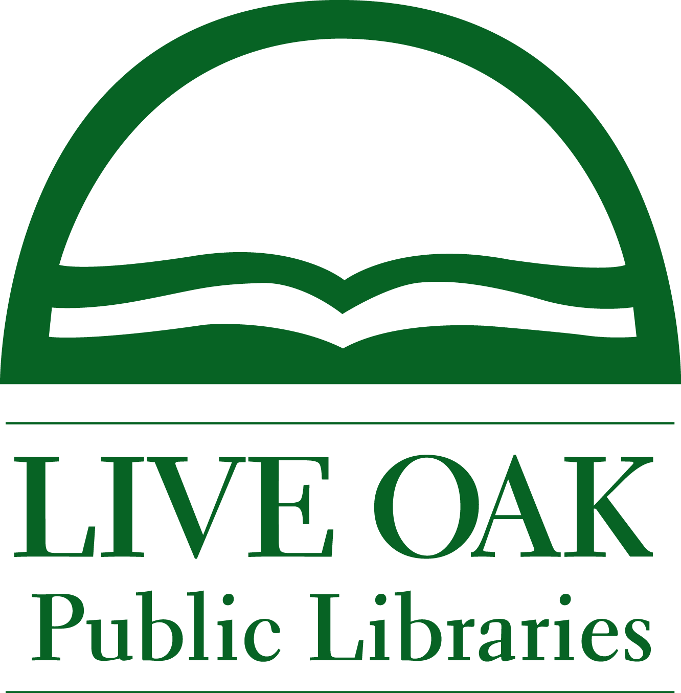 live oaks libraries logo