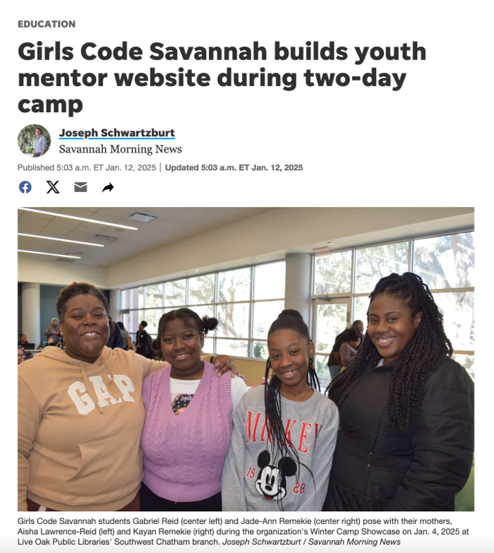 Savannah Morning News Article Summer Camp Showcase 2024