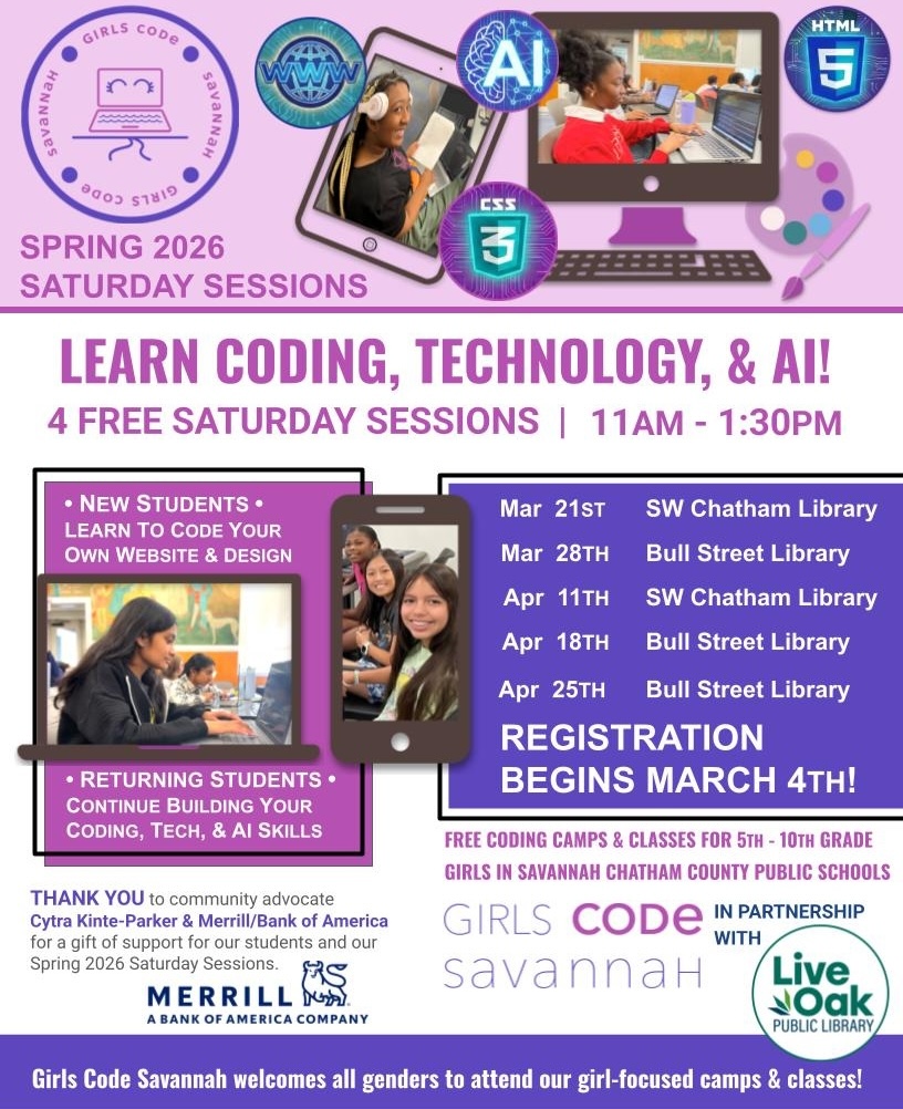 Spring 2026 Saturday Sessions flyer